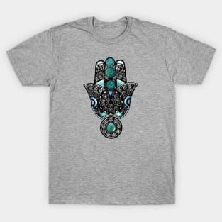 Hamsa blue hand T-Shirt